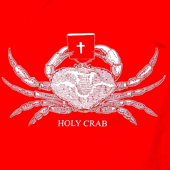 Holy Crab 2XL Red Crazy Dog T-shirt - Picture 1 of 3